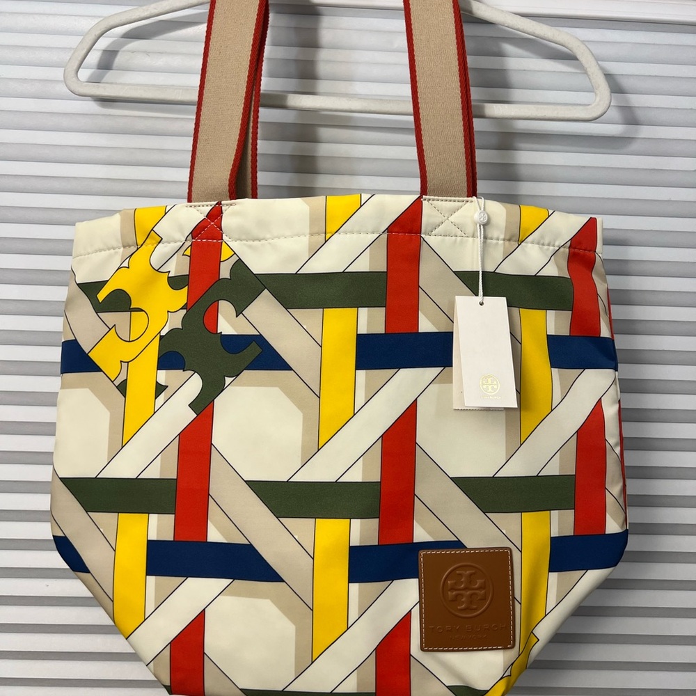 Tory Burch Multicolor Geometric Tote - Picture 5 of 5